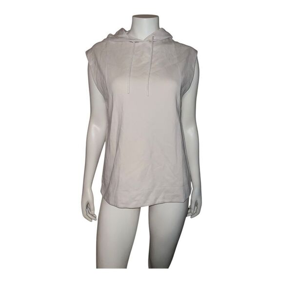 Athleta Sundown Tank Sweatshirt White Hoodie Activewear Extra Small NWOT - Picture 5 of 11